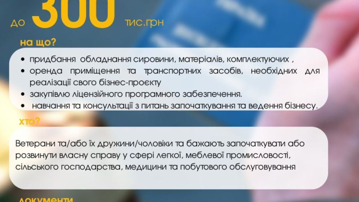 Ваучери на розвиток  бізнесу отримали 87 ветеранів у Львові